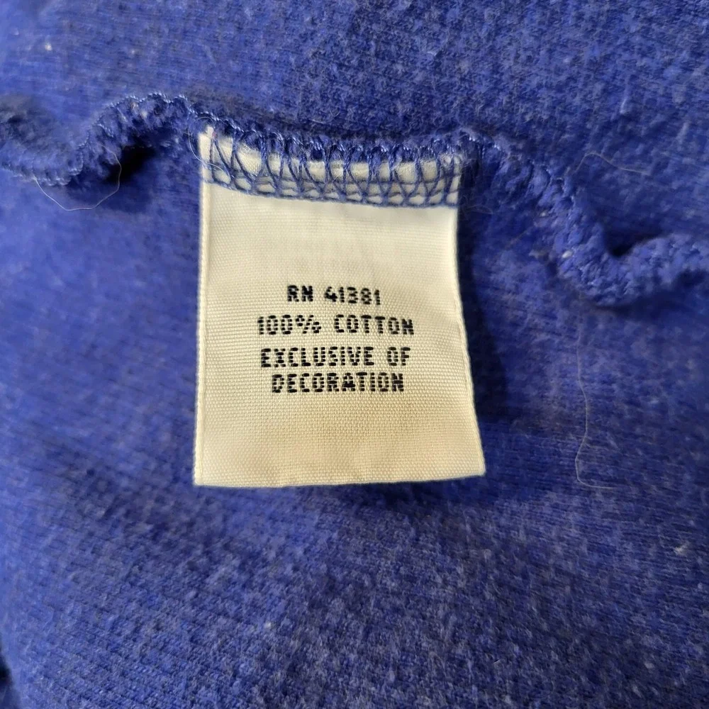 Polo Ralph Lauren Men Sweatshirt‎ XL Blue Jersey 1/4 Zip Logo Pullover